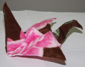 Fleece Origami Crane